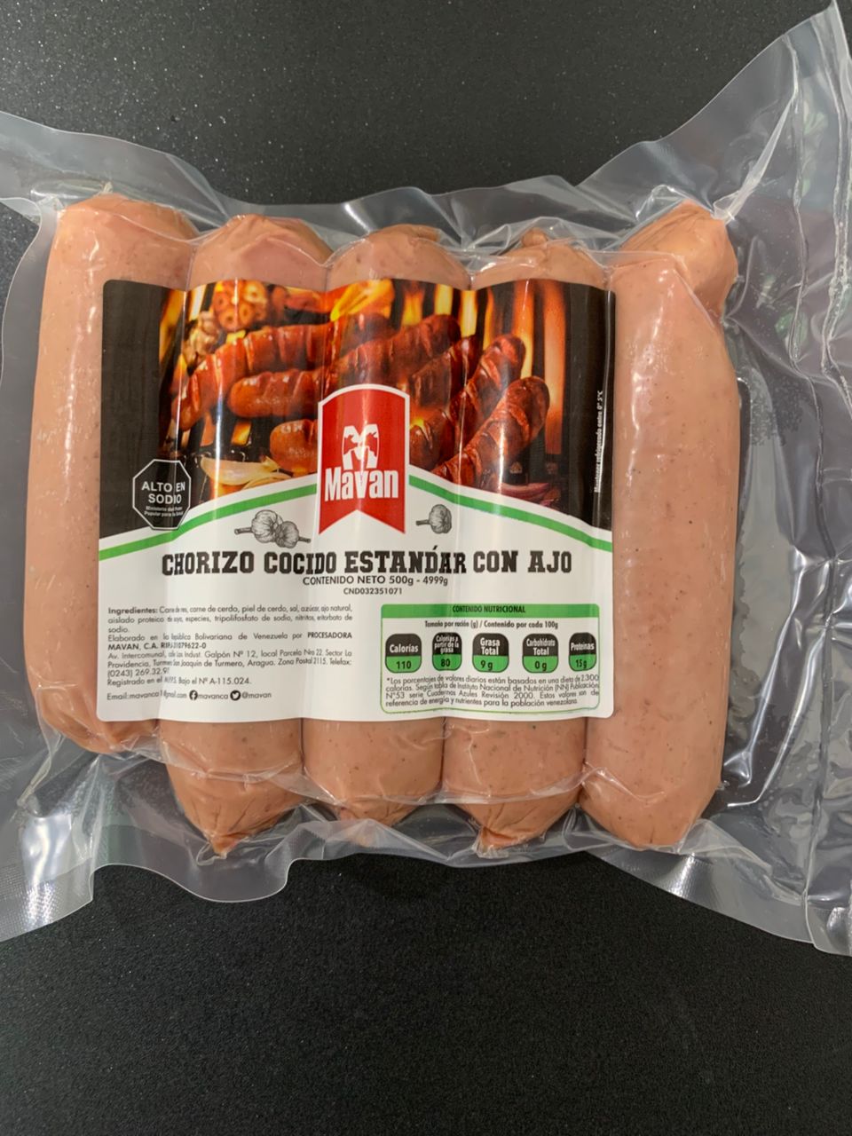 Chorizo de Ajo Mavan kg