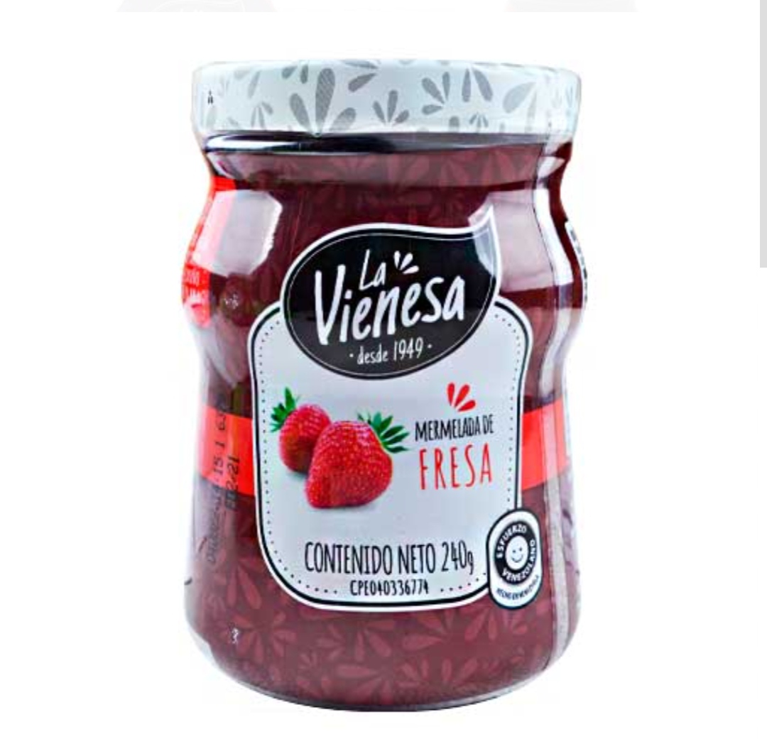Mermelada La Vienesa Fresa 240gr
