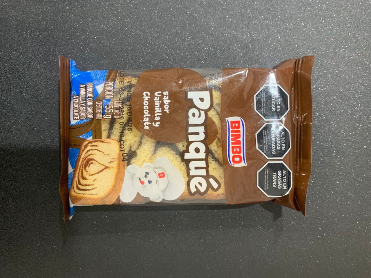Panque Bimbo Vainilla y Chocolate