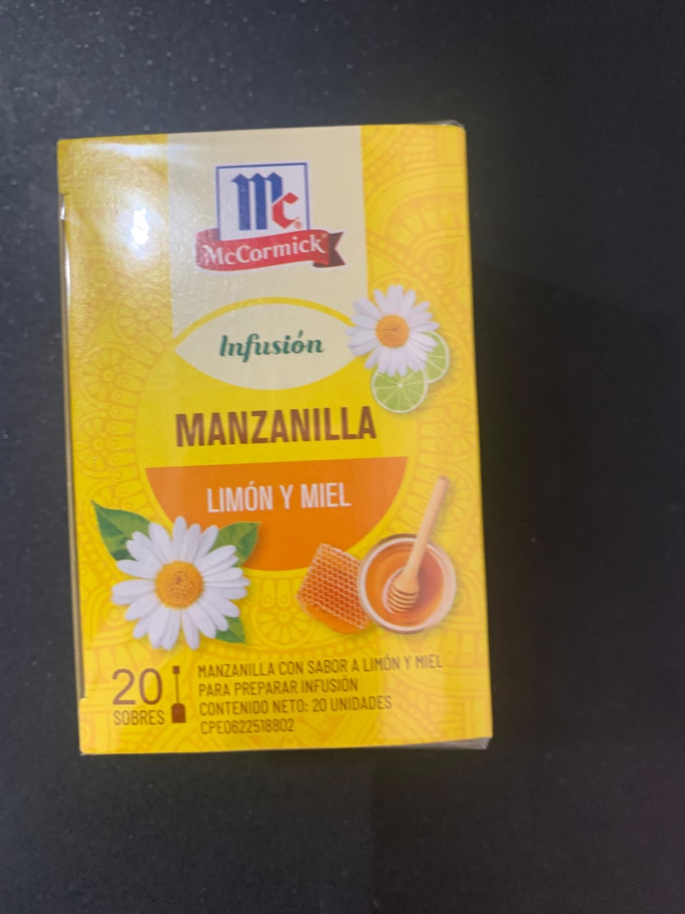 Infusion Manzanilla Limón y Miel
