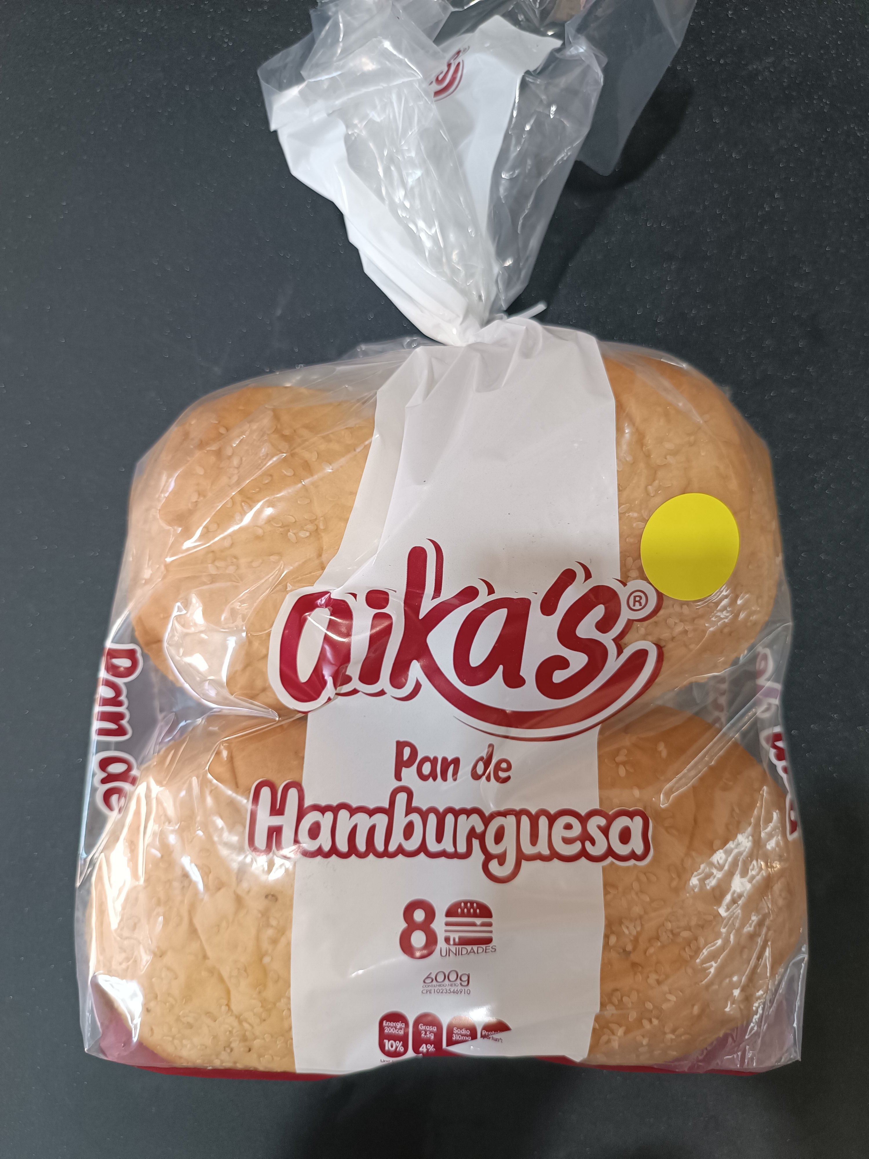 Pan Hamburguesa Aikas 8 und