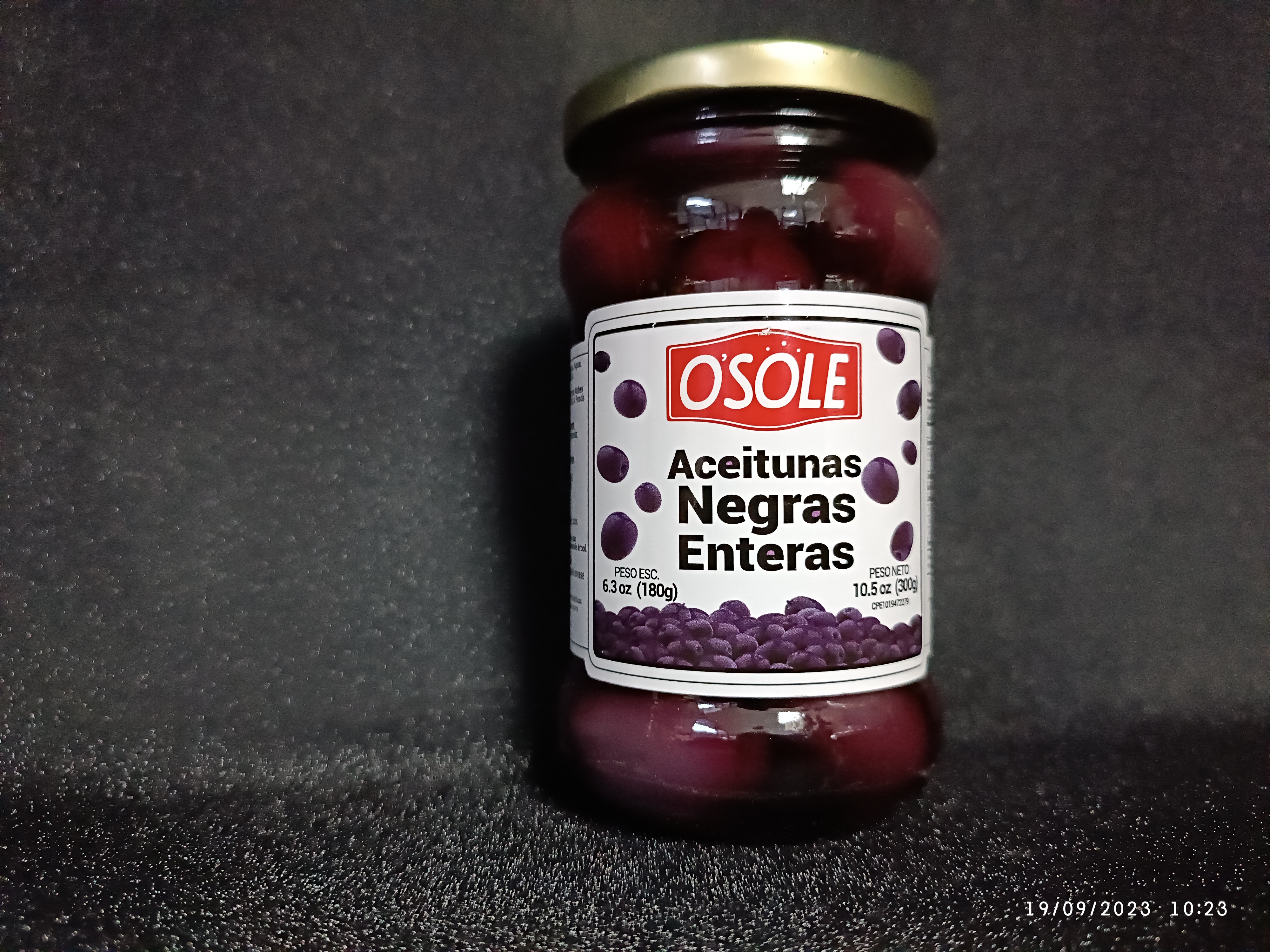 Aceitunas Osole Negras Enteras 300gr